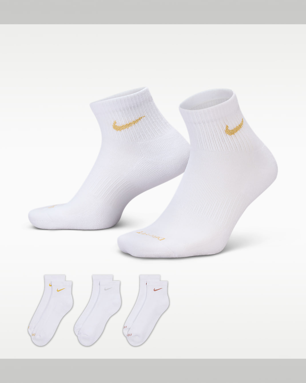 Chaussettes de training Nike Everyday Plus Cushioned (3 paires) - Multicolore