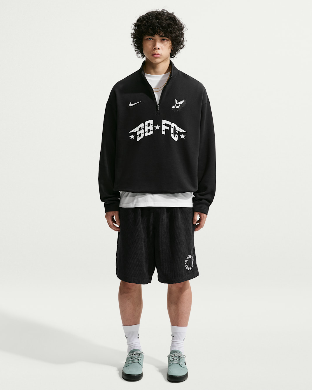 Nike SB Skate 1/2-Zip Fleece Crew-Neck Sweatshirt
