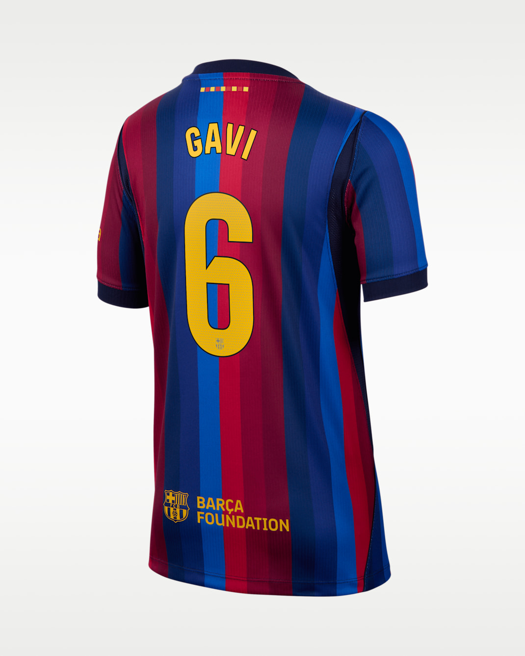 Gavi Barcelona 2026/27 Stadium Home Big Kids' Nike Dri-FIT Soccer Jersey - Red