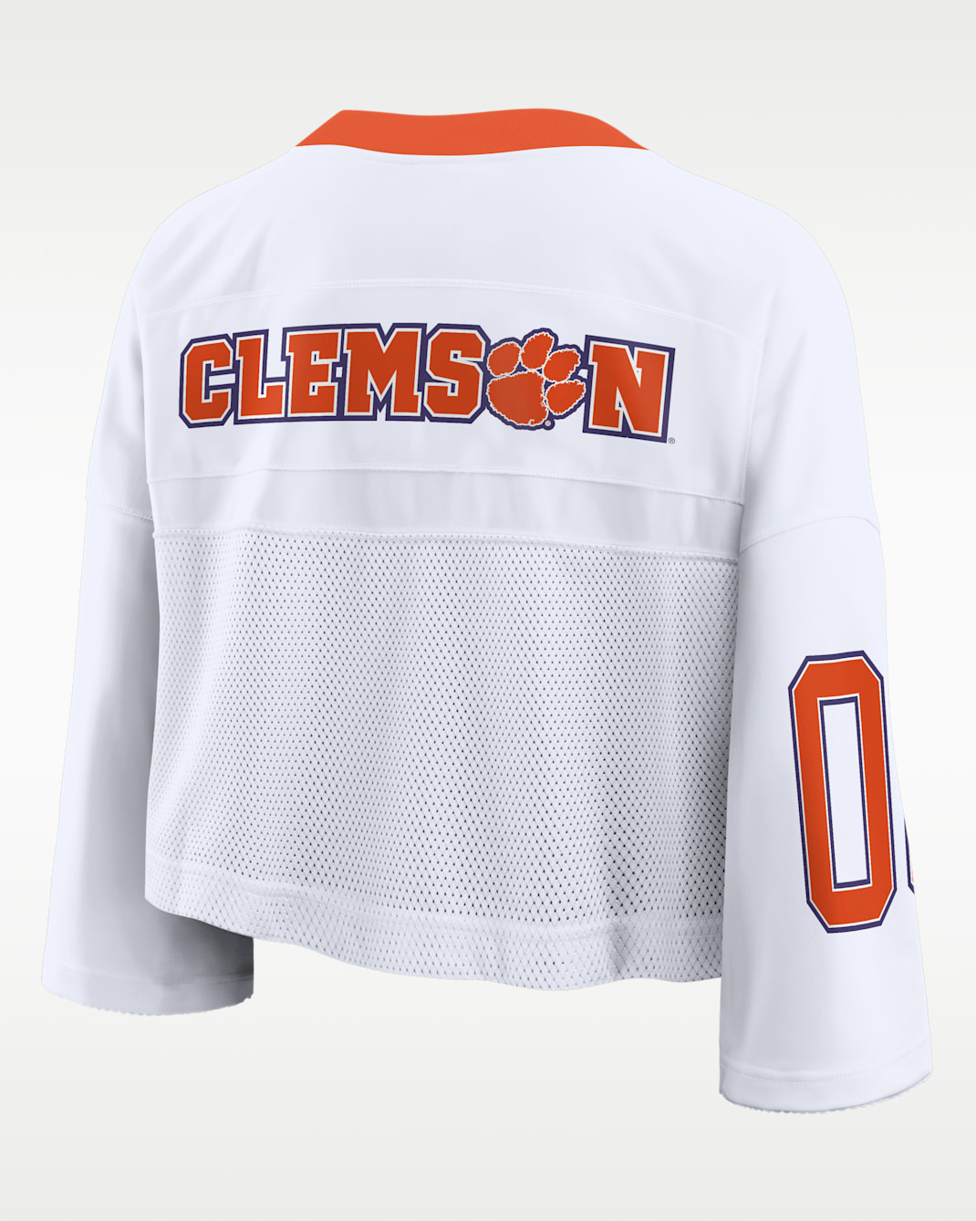 Clemson Logo Women's Nike Dri-FIT College Cropped Jersey