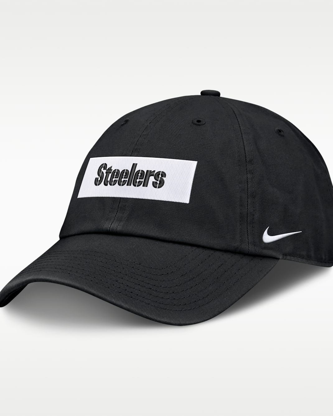 Gorra ajustable Nike de la NFL para hombre Pittsburgh Steelers Primetime Club Wordmark - Negro