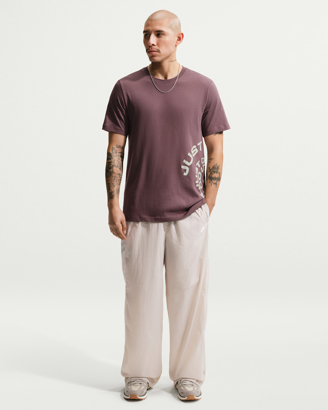 Nike Windrunner leichte UV-Hose (Herren) - Cream II/Light Orewood Brown/Weiß