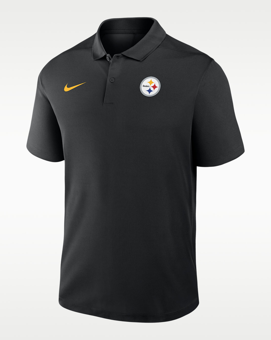 Pittsburgh Steelers Logo Victory Men's Nike Dri-FIT NFL Polo - Black