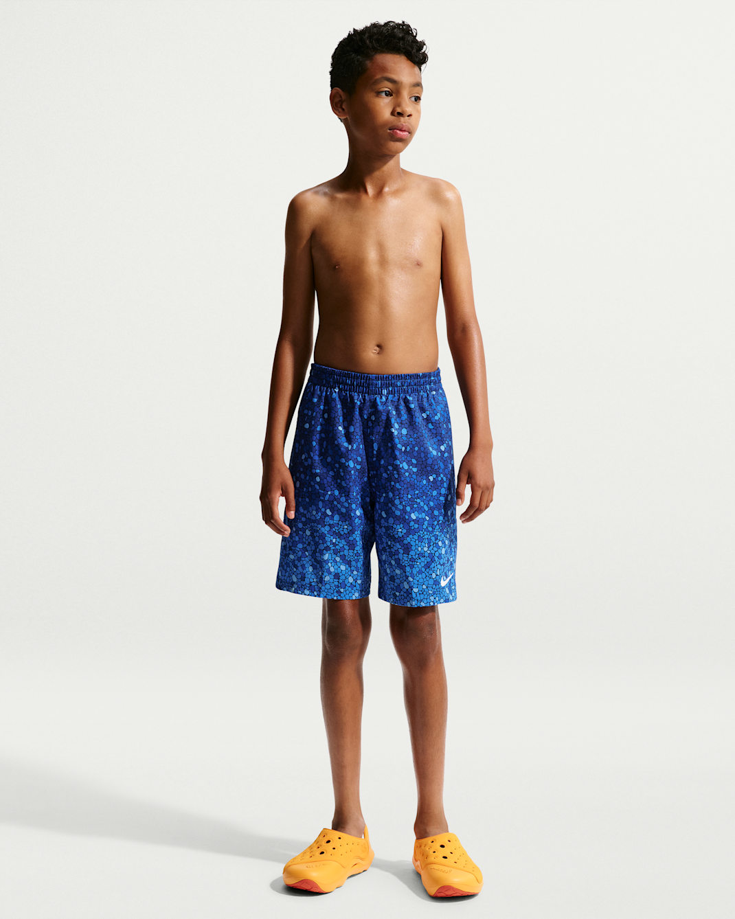 Nike Swim Breaker Big Kids' (Boys') 7" Brief-Lined Volley Short - Midnight Navy