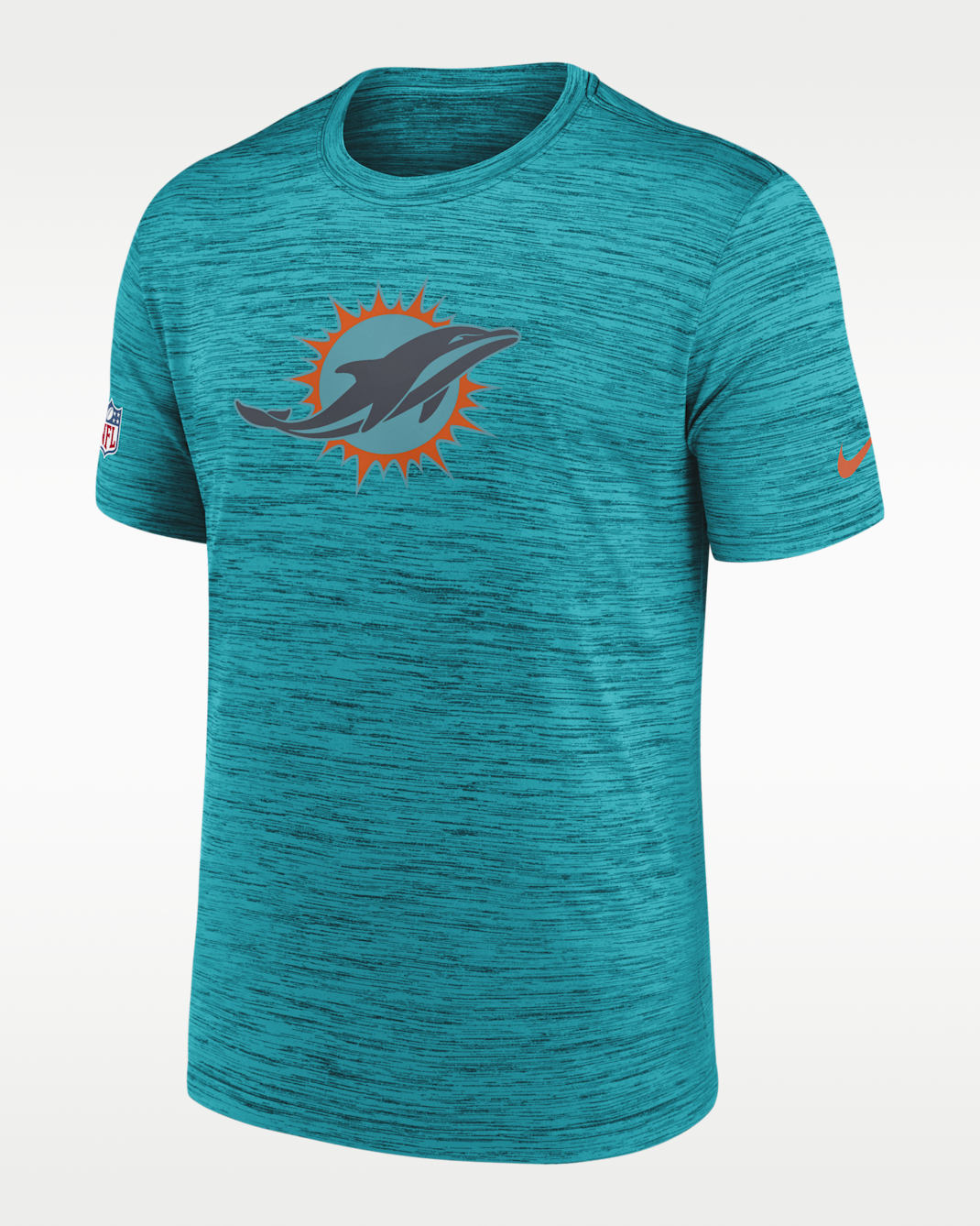 Miami Dolphins Rivalries Collection Sideline Velocity Men's Nike Dri-FIT NFL T-Shirt - Aqua