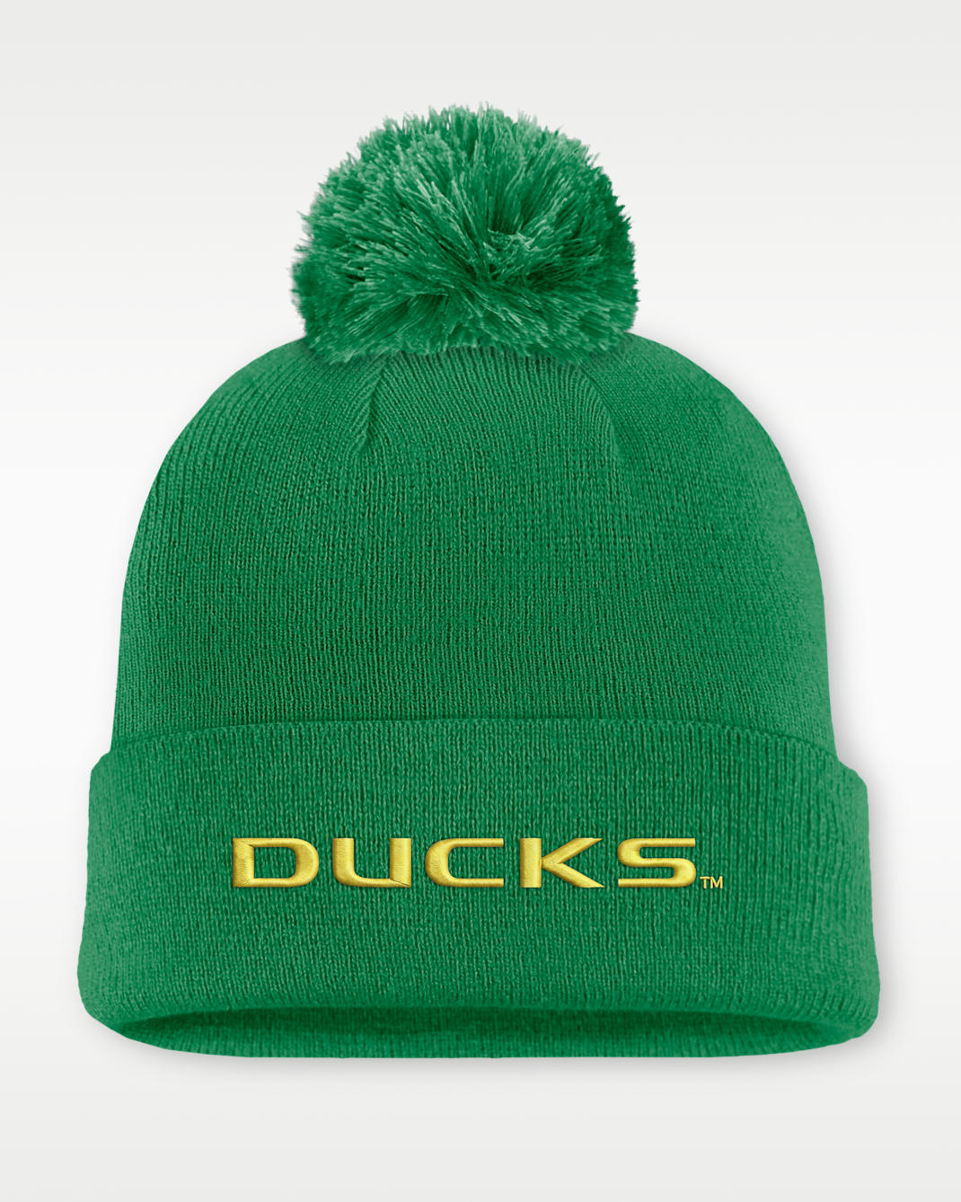 Gorro con dobladillo universitario Nike para hombre Oregon Peak - Verde Kelly