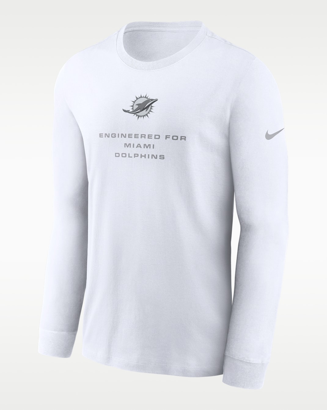 Playera de manga larga Nike Dri-FIT de la NFL para hombre Miami Dolphins Team Issue - Blanco