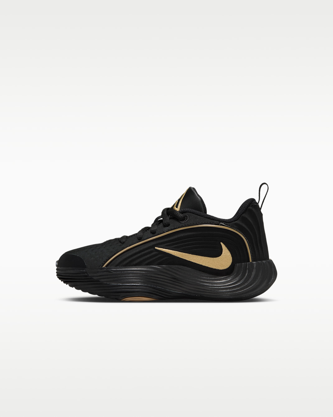 Giannis Immortality 5 Little Kids' Basketball Shoes - Black/Gum Light Brown/Volt/Metallic Gold