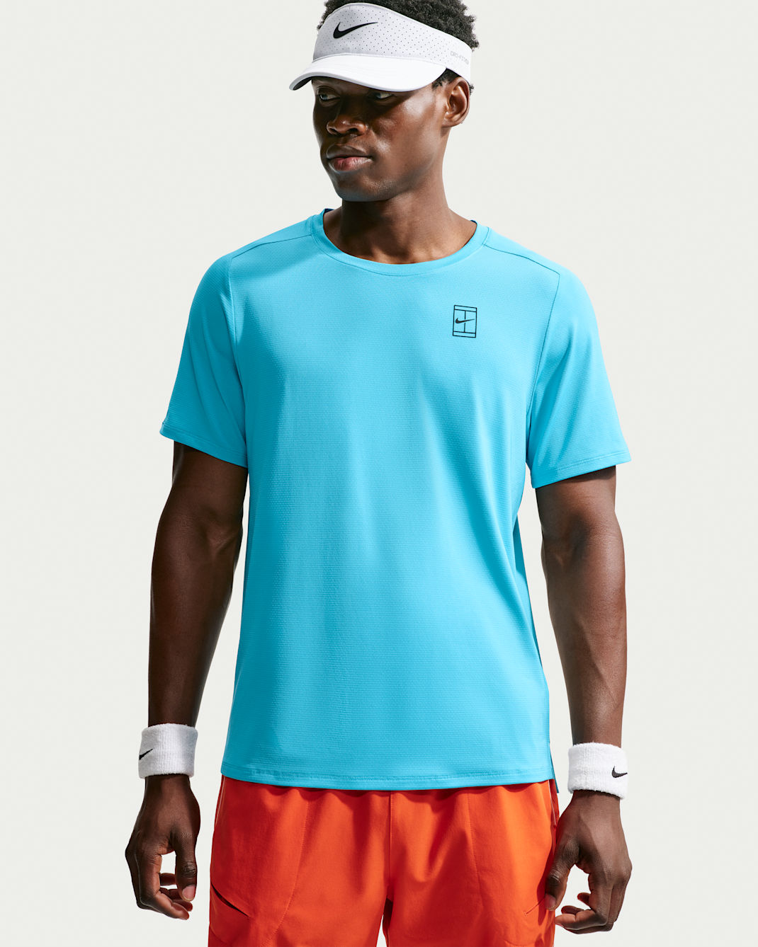 NikeCourt Advantage Men's Dri-FIT Tennis Top - Baltic Blue/Black