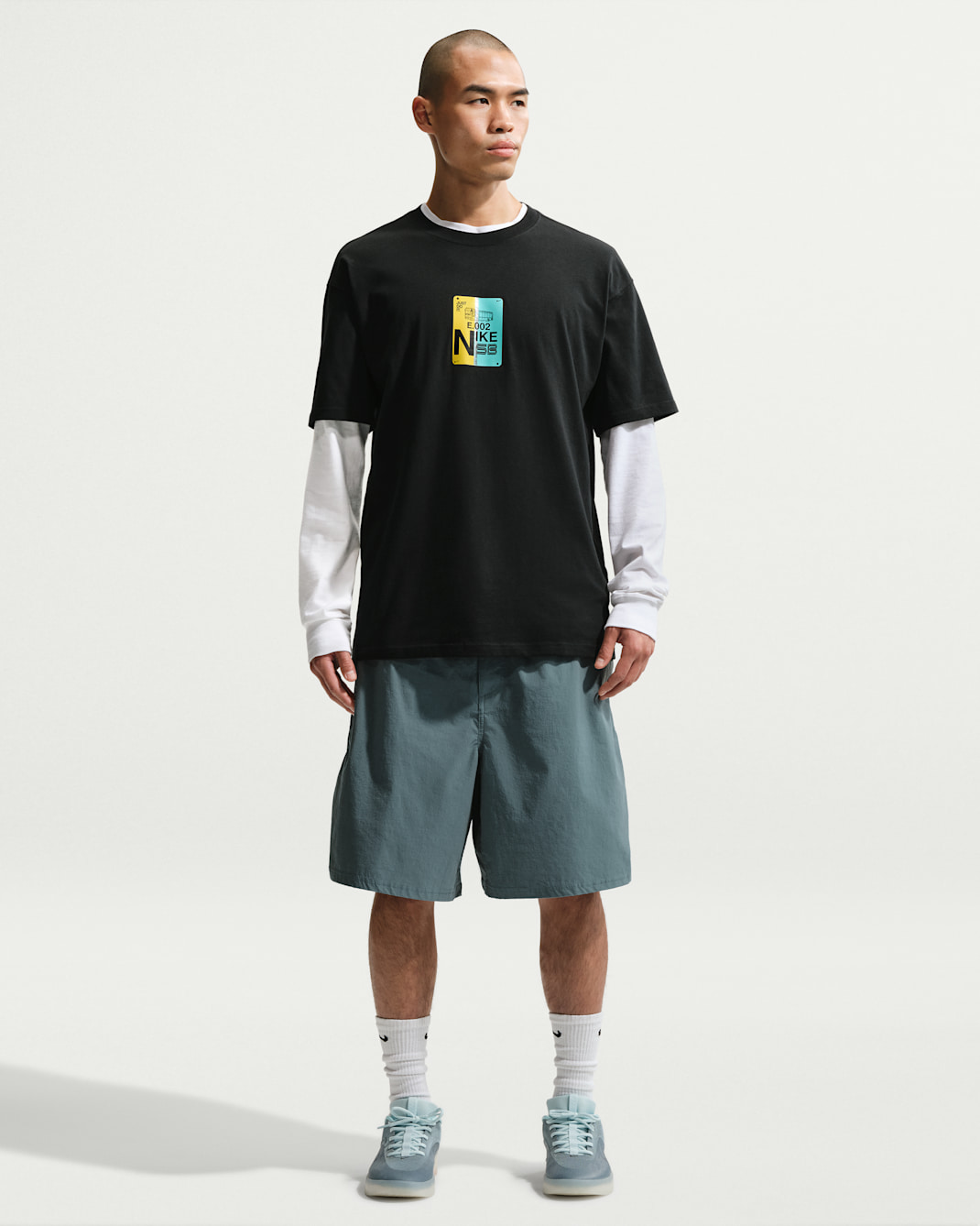 Short de skateboard Nike SB - Mineral Slate/Blanc