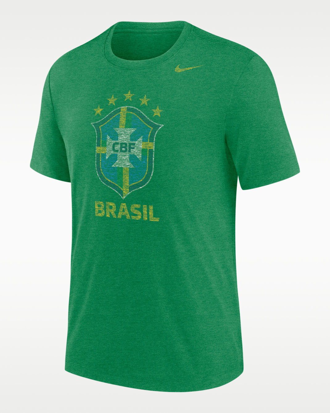 Brazil Men's Nike Soccer T-Shirt - Kelly Green/Apple Green