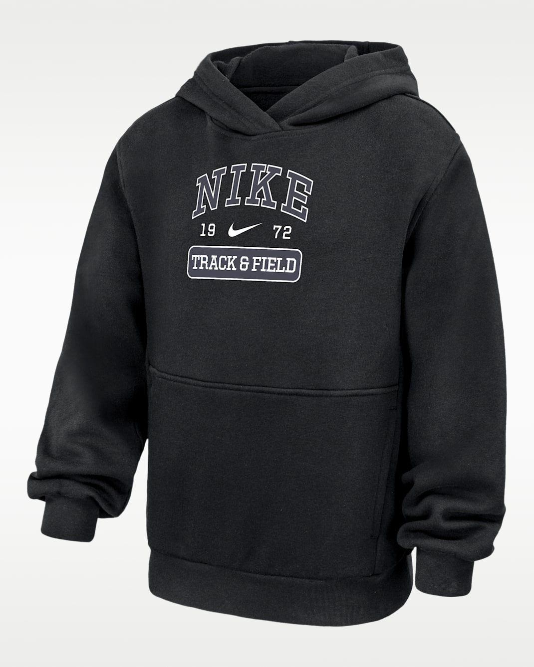 Nike Club Fleece Big Kids' Track and Field Pullover Hoodie - Black