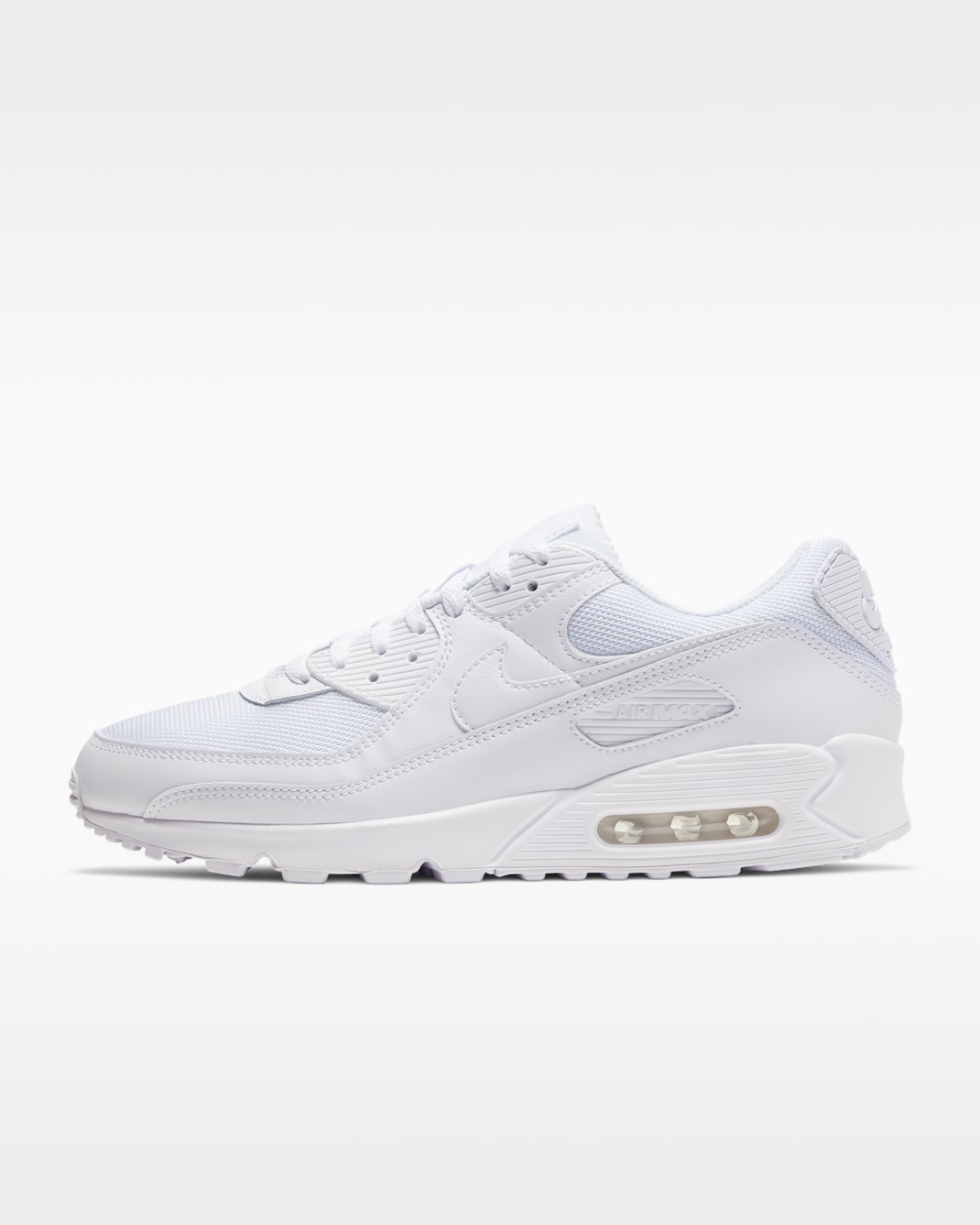 รองเท้าผู้ชาย Nike Air Max 90 - ขาว/ขาว/Wolf Grey/ขาว