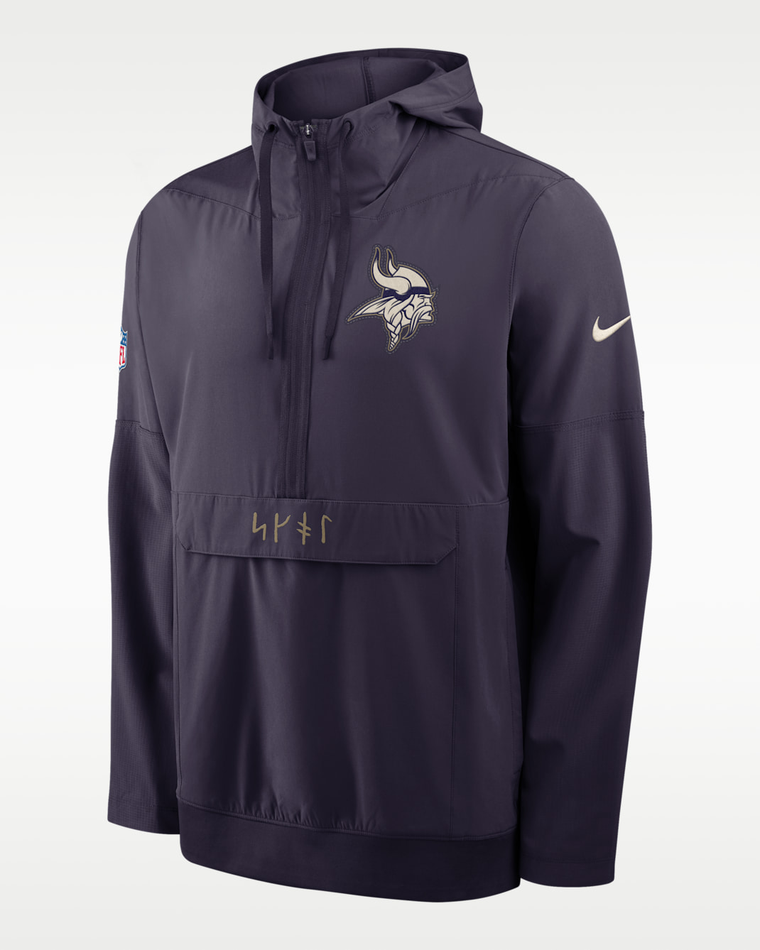 Minnesota Vikings Rivalries Collection Sideline Anorak Men's Nike NFL 1/2-Zip Hooded Jacket - Purple