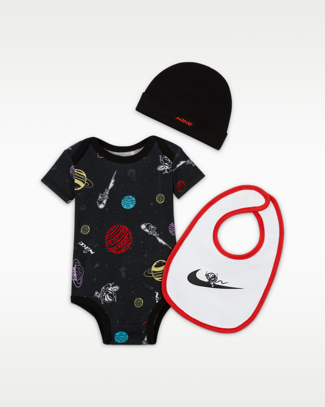 Nike "Reach for the Stars" 3-Piece Bodysuit Set Body-Set für Babys - Schwarz