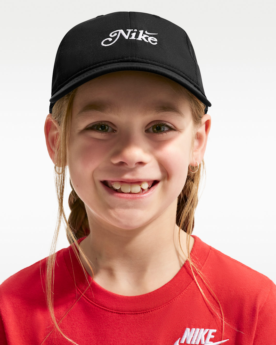 나이키 리틀키즈 드라이 핏 보우 백 클럽 캡 - 블랙