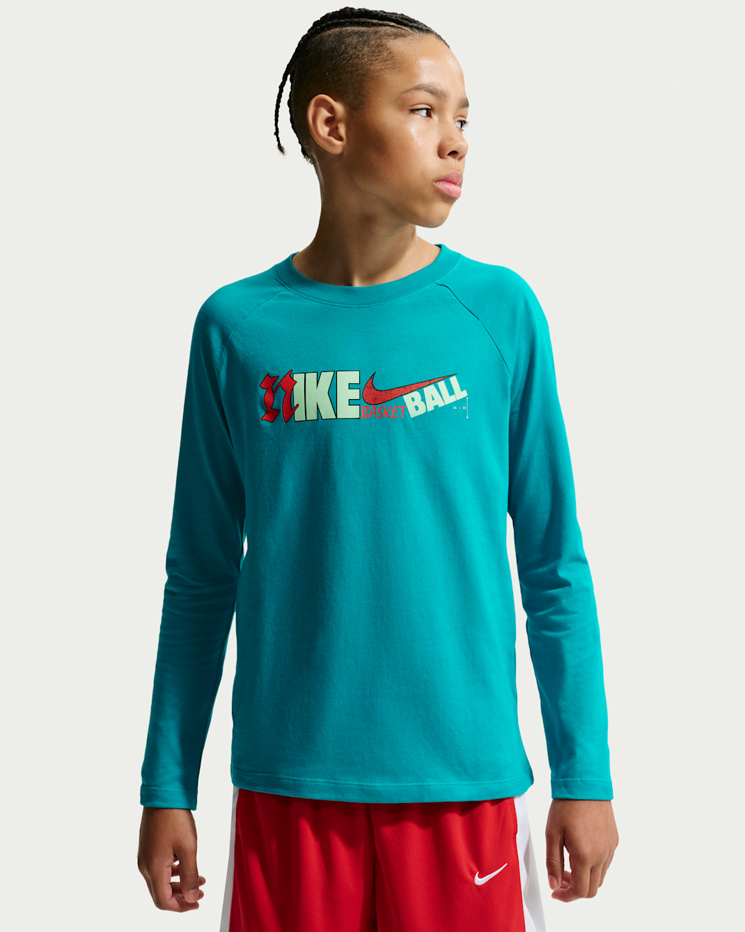 Playera de manga larga para niños Nike - Energía