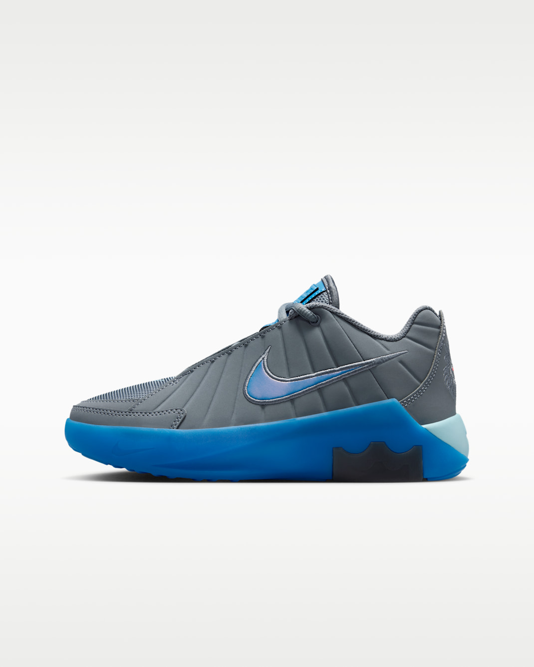 LeBron Witness 9 Big Kids' Basketball Shoes - Cool Grey/Psychic Blue/Glacier Ice/Aurora Blue