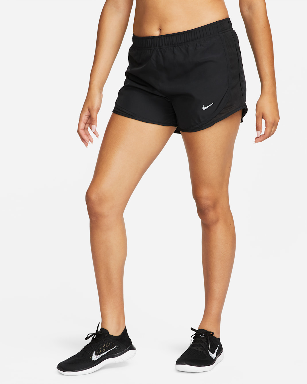 Nike Tempo Women's Brief-Lined Running Shorts - Black/Black/Black/Wolf Grey