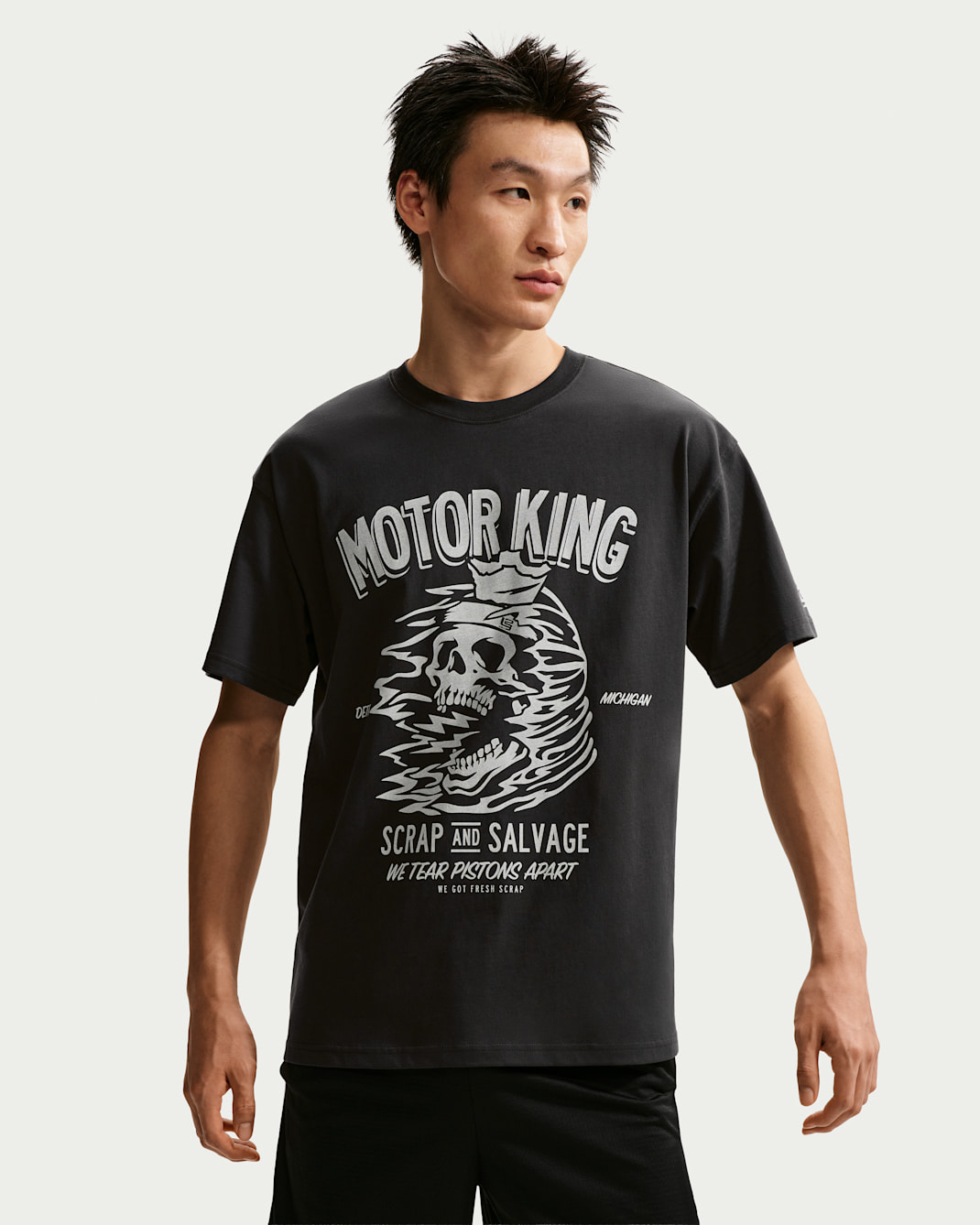 LeBron "Motor King" Nike Men's Basketball T-Shirt - Off Noir