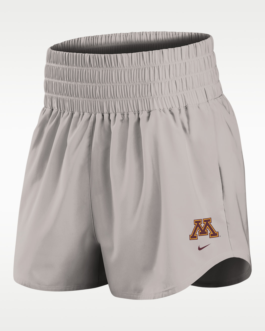 Minnesota Primary Logo One Women's Nike Dri-FIT College Shorts - Light Iron Ore