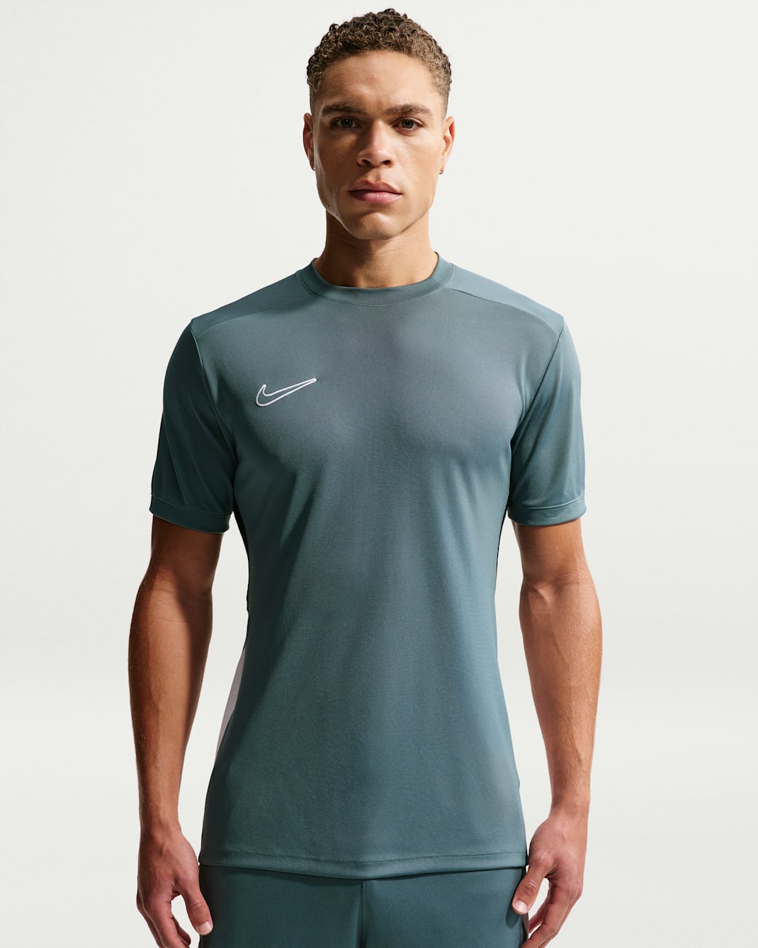 Nike Academy Men's Dri-FIT Short-Sleeve Soccer Top - Mineral Slate/Black/White/White