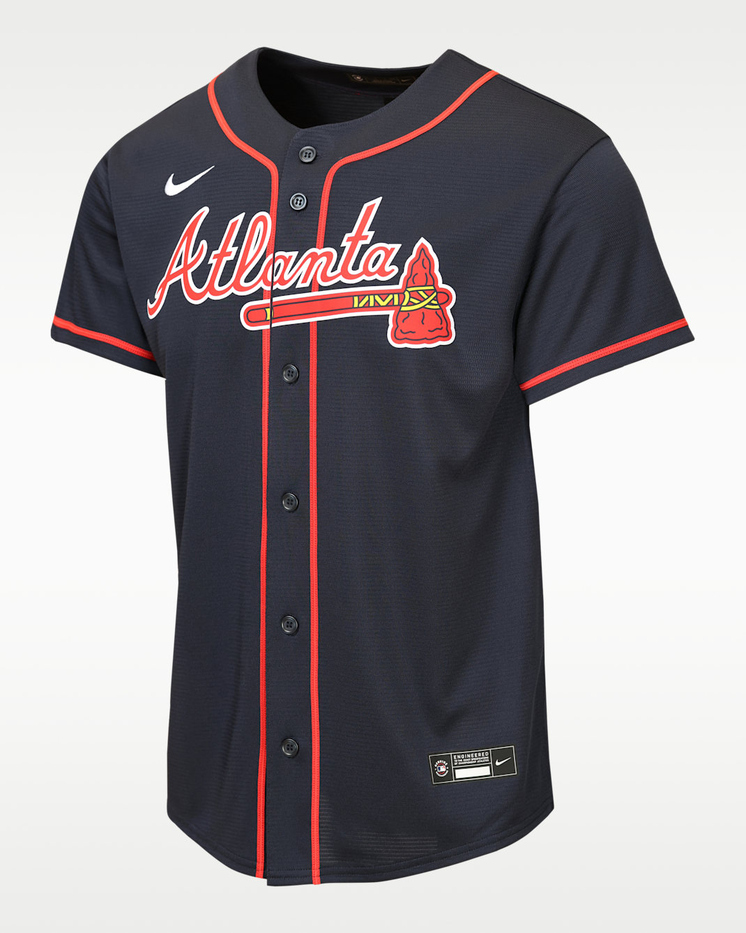Ronald Acuña Jr. Atlanta Braves Big Kids' Nike MLB Replica Jersey - Navy