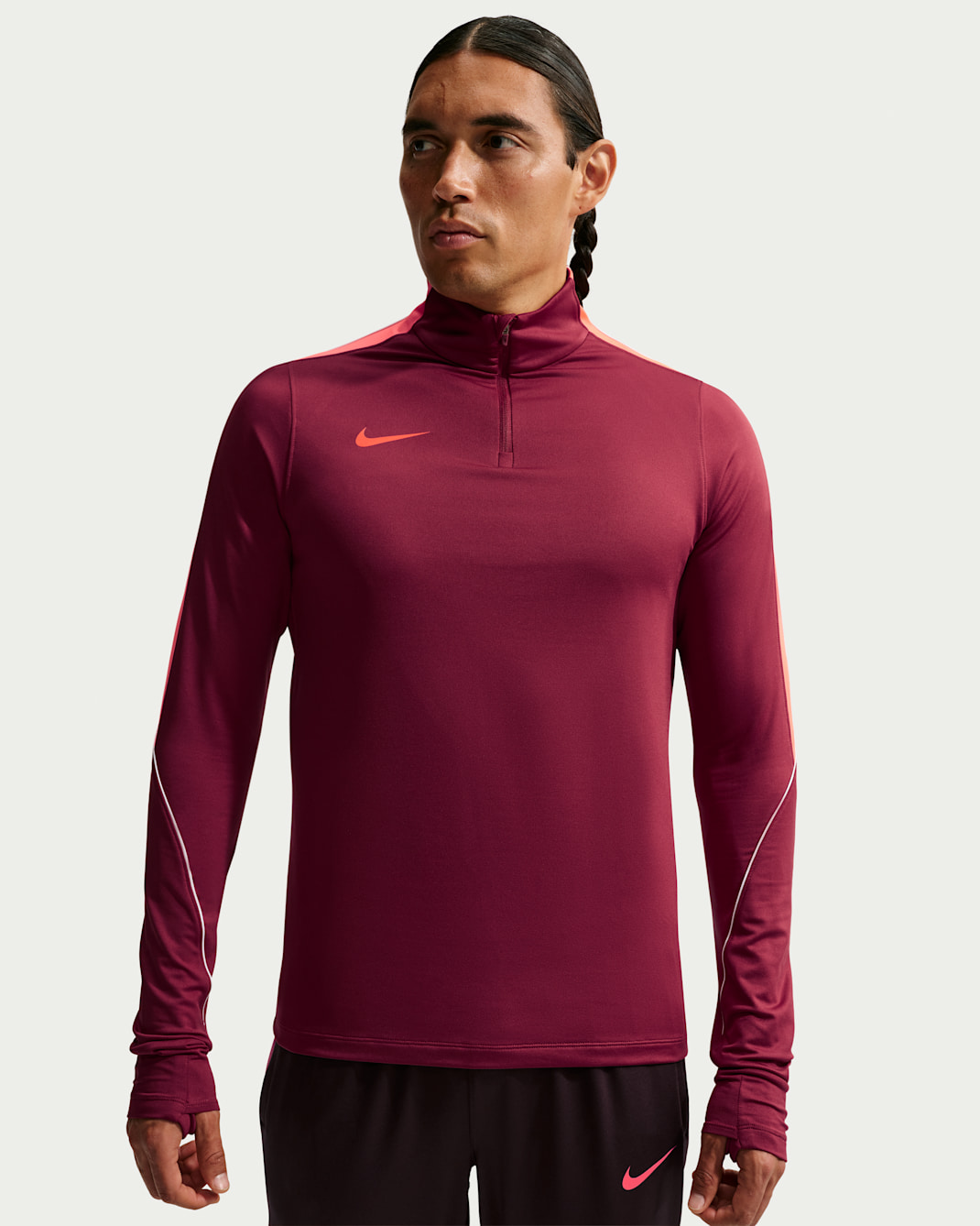 Nike Strike Men's Dri-FIT Soccer Drill Top - Team Red/Bright Crimson/White/Bright Crimson