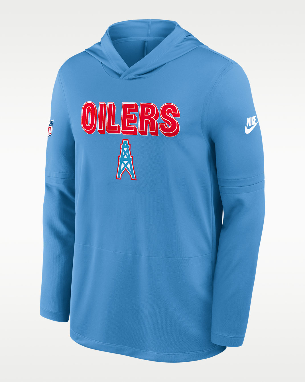 Tennessee Titans Pass Accuracy Men's Nike Dri-FIT NFL Long-Sleeve Hooded Top - Blue