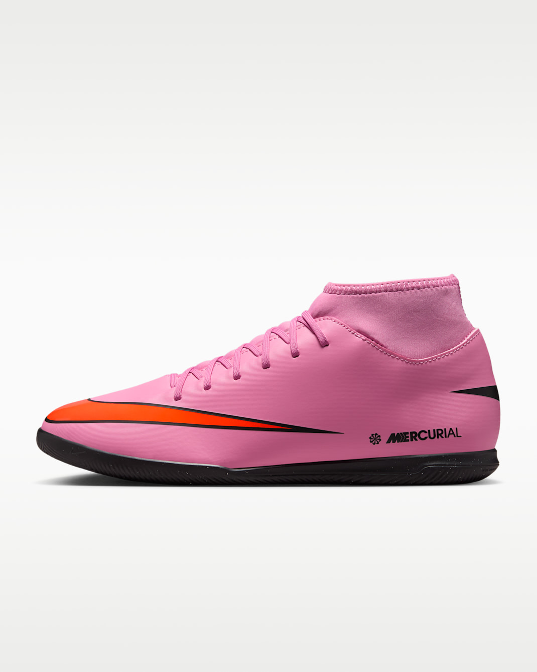 รองเท้าฟุตบอลหุ้มข้อสูงสำหรับสนามในร่ม/คอร์ท Nike Mercurial Superfly 10 Club - Magic Flamingo/Total Crimson/ดำ