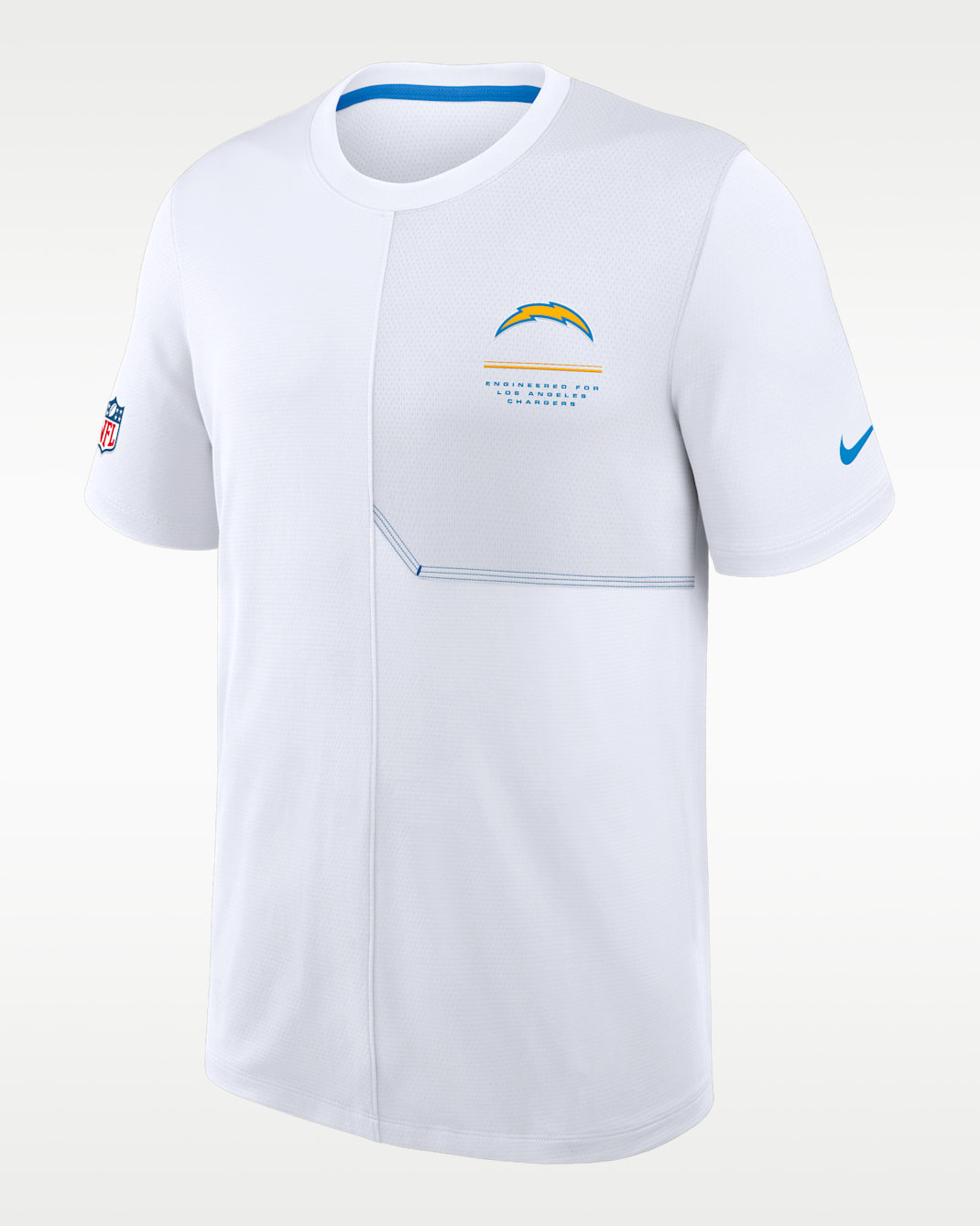 Los Angeles Chargers Sideline Coach Men's Nike Dri-FIT NFL Top - White/Italy Blue