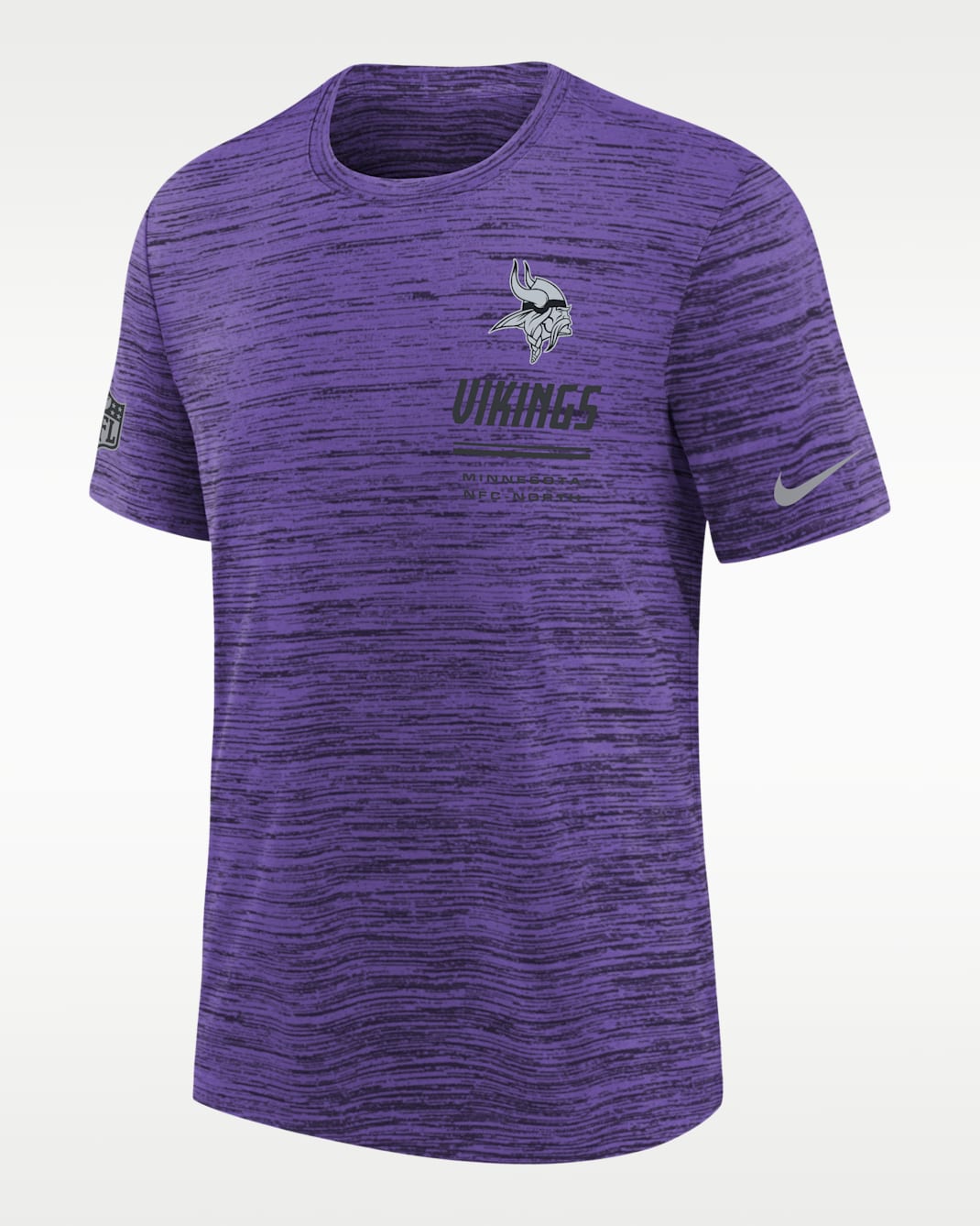 Minnesota Vikings Sideline Team Issue Velocity Big Kids' Nike Dri-FIT NFL T-Shirt - Purple