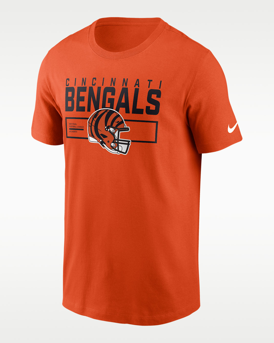 Cincinnati Bengals Helmet Essential Men's Nike NFL T-Shirt - Orange