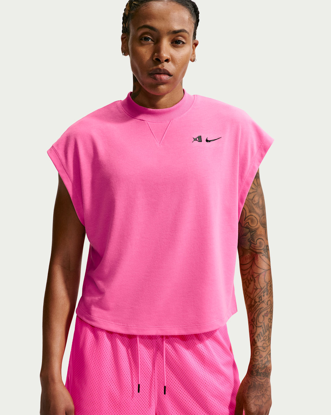 A'ja Wilson Women's Basketball Tank Top - Pinksicle/Black