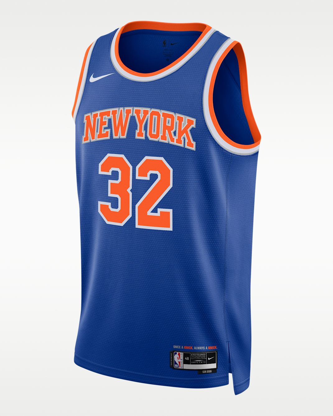 Jersey Nike Dri-FIT de la NBA Swingman para hombre New York Knicks Icon Edition - Azul enérgico