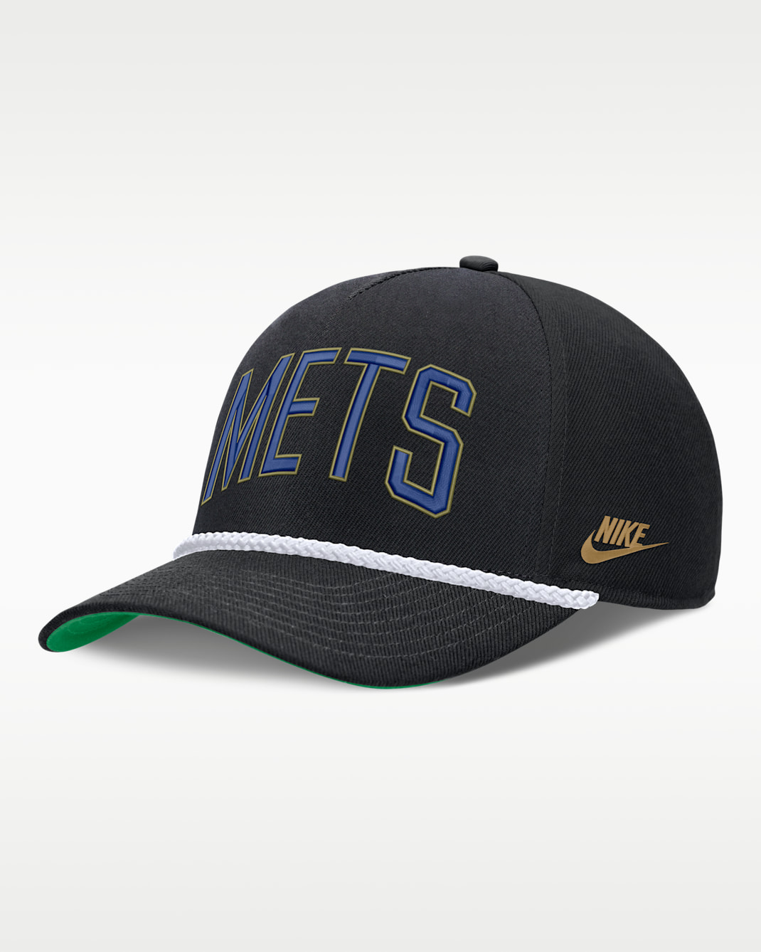 Gorra Nike de la MLB ajustable para hombre New York Mets Rise - Negro