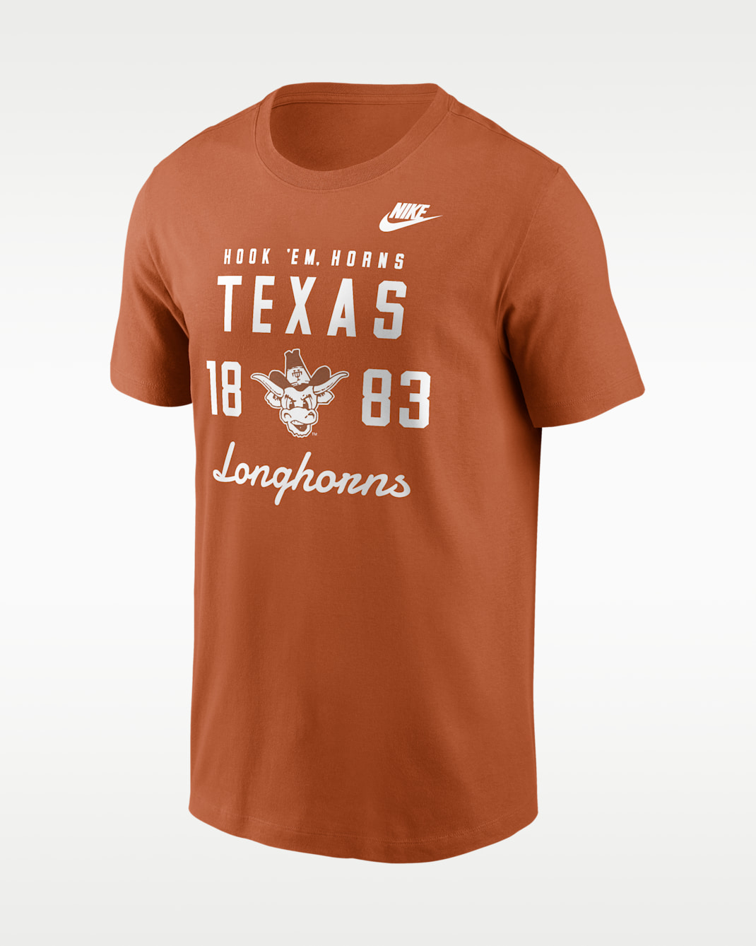 Texas Legacy Stacked Est Men's Nike College T-Shirt - Burnt Orange
