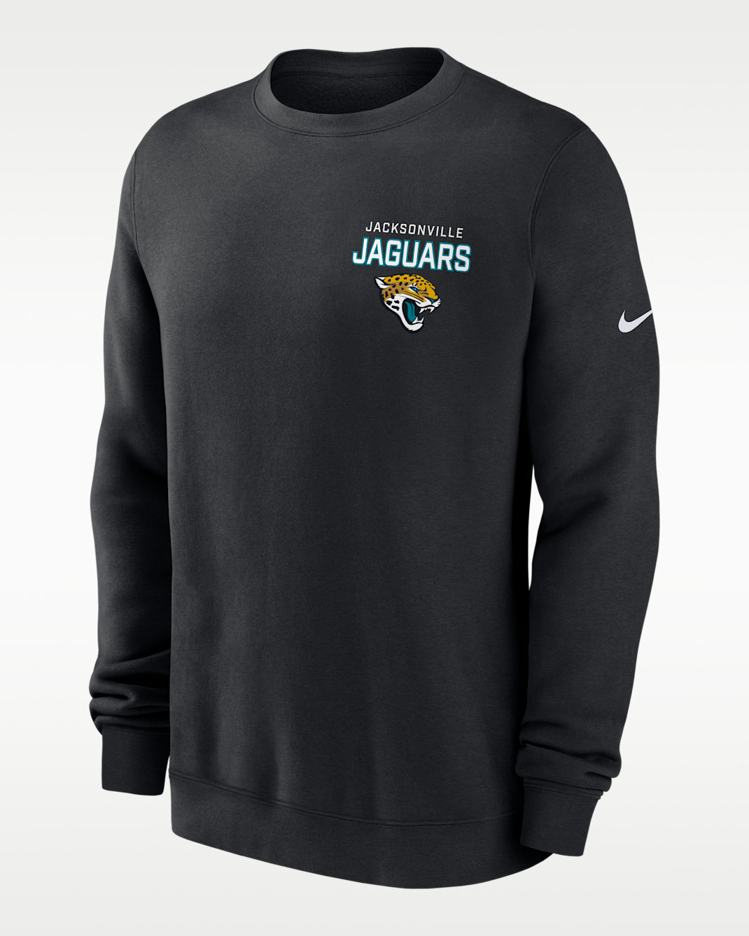 Sudadera de cuello redondo sin cierre Nike de la NFL para hombre Jacksonville Jaguars Draw Block Club - Negro