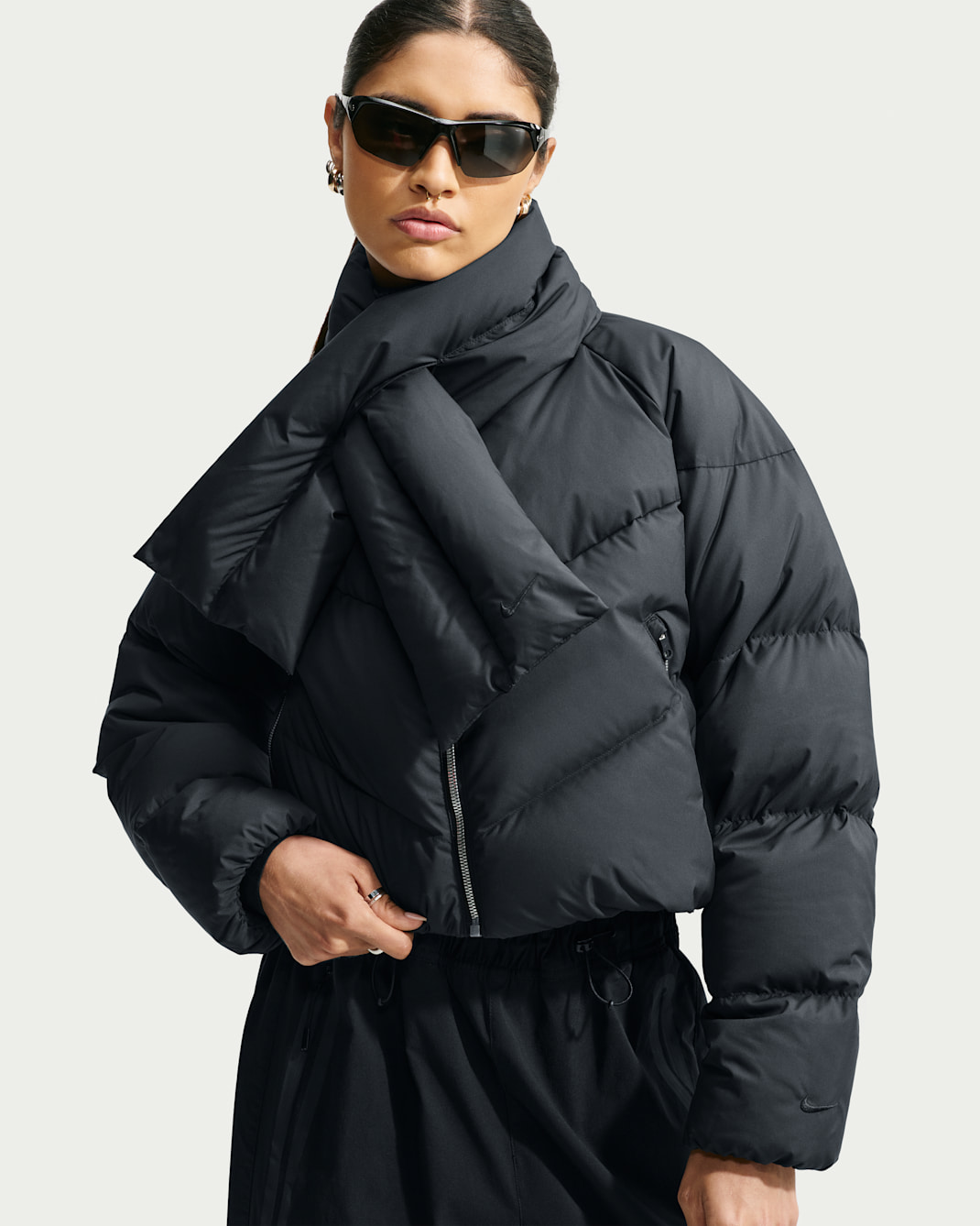 Nike Sportswear Windpuffer Women's Loose Storm-FIT Down Jacket - Black/Black/Black