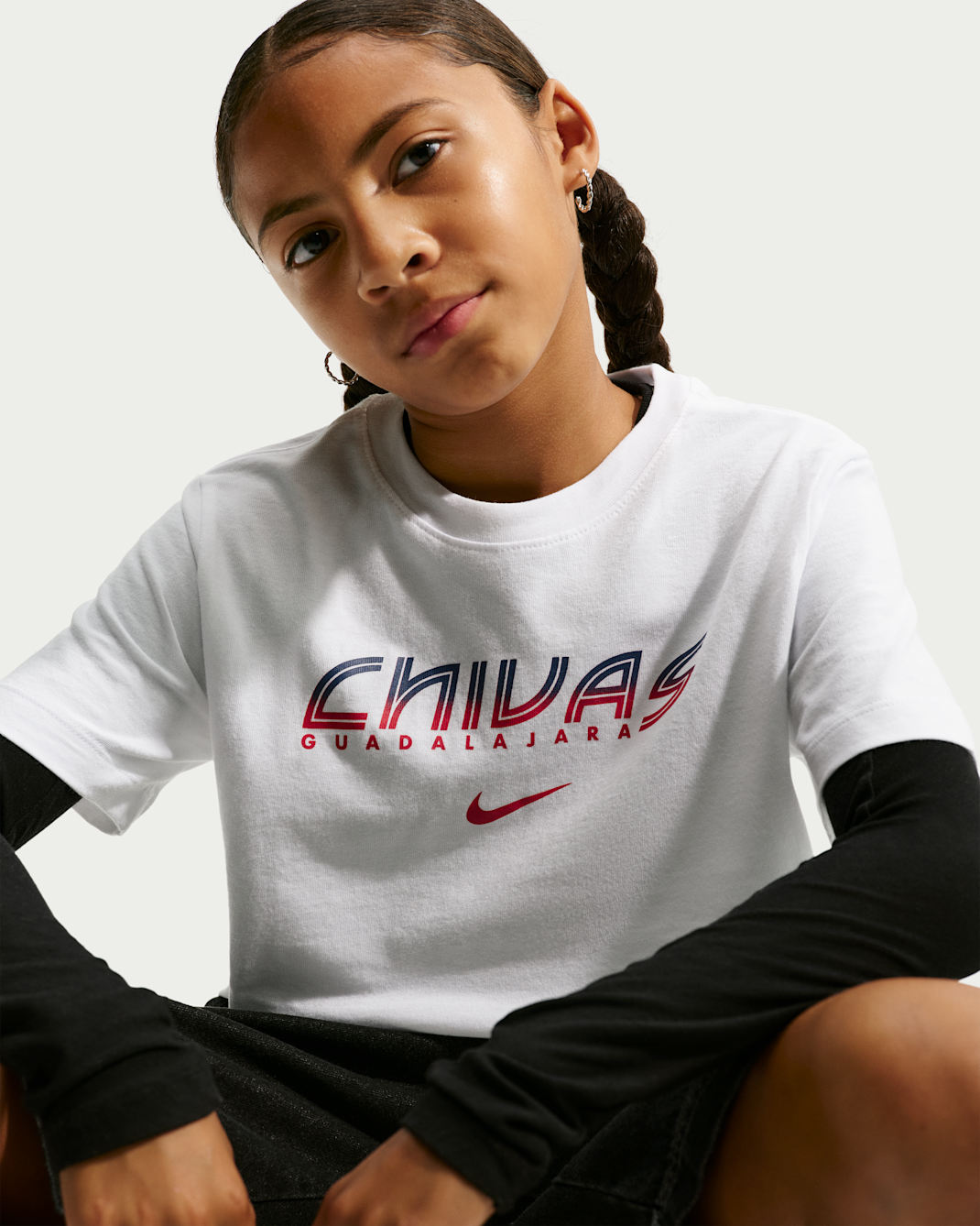 C.D. Guadalajara Big Kids' Nike Soccer T-Shirt - White