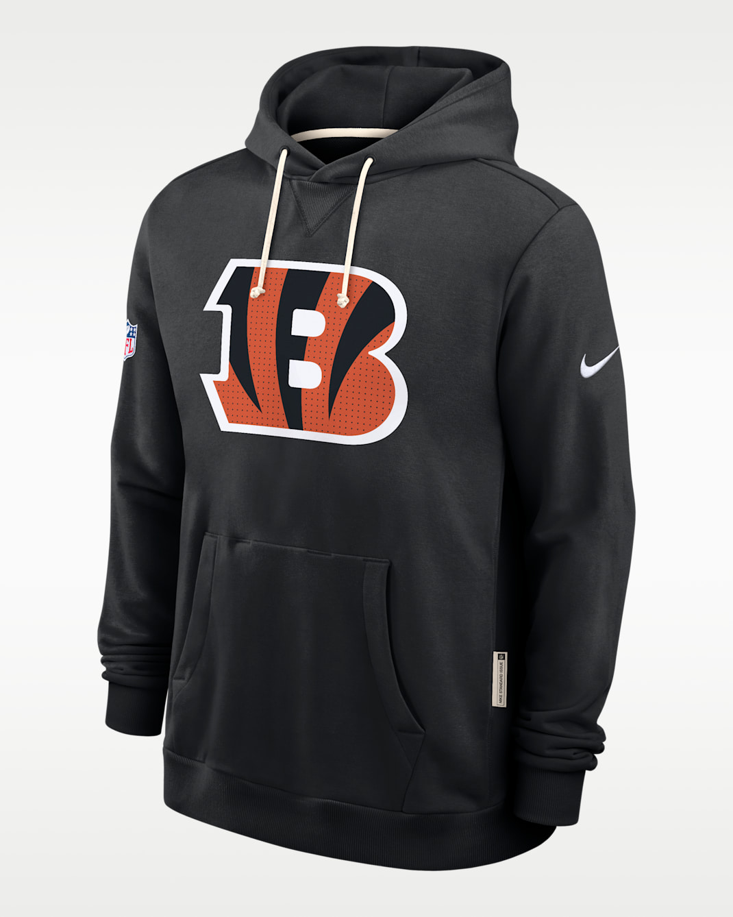 Sudadera con gorro sin cierre Nike Dri-FIT de la NFL para hombre Cincinnati Bengals Initial Home Sideline - Negro