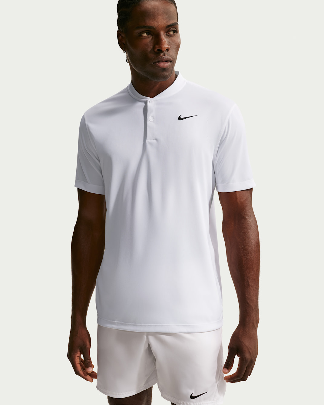 NikeCourt Dri-FIT Men's Tennis Blade Polo - White/Black