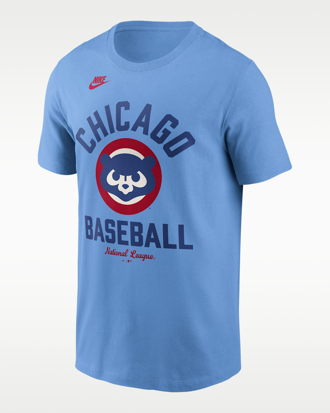 Chicago Cubs Cooperstown Men's Nike MLB T-Shirt - Light Blue