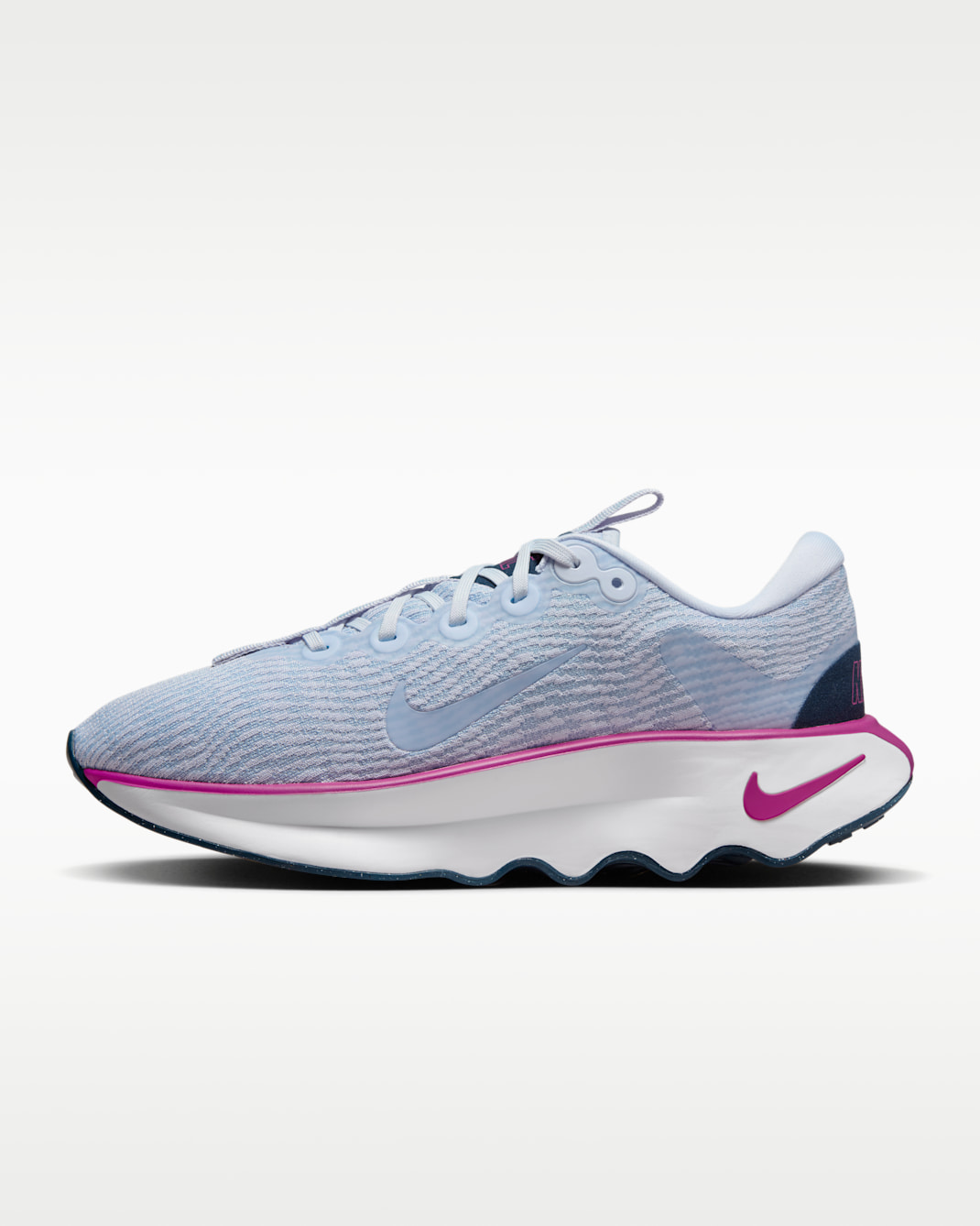 Nike Motiva 女款健走鞋 - Football Grey/Hot Fuchsia/Armory Navy/Football Grey