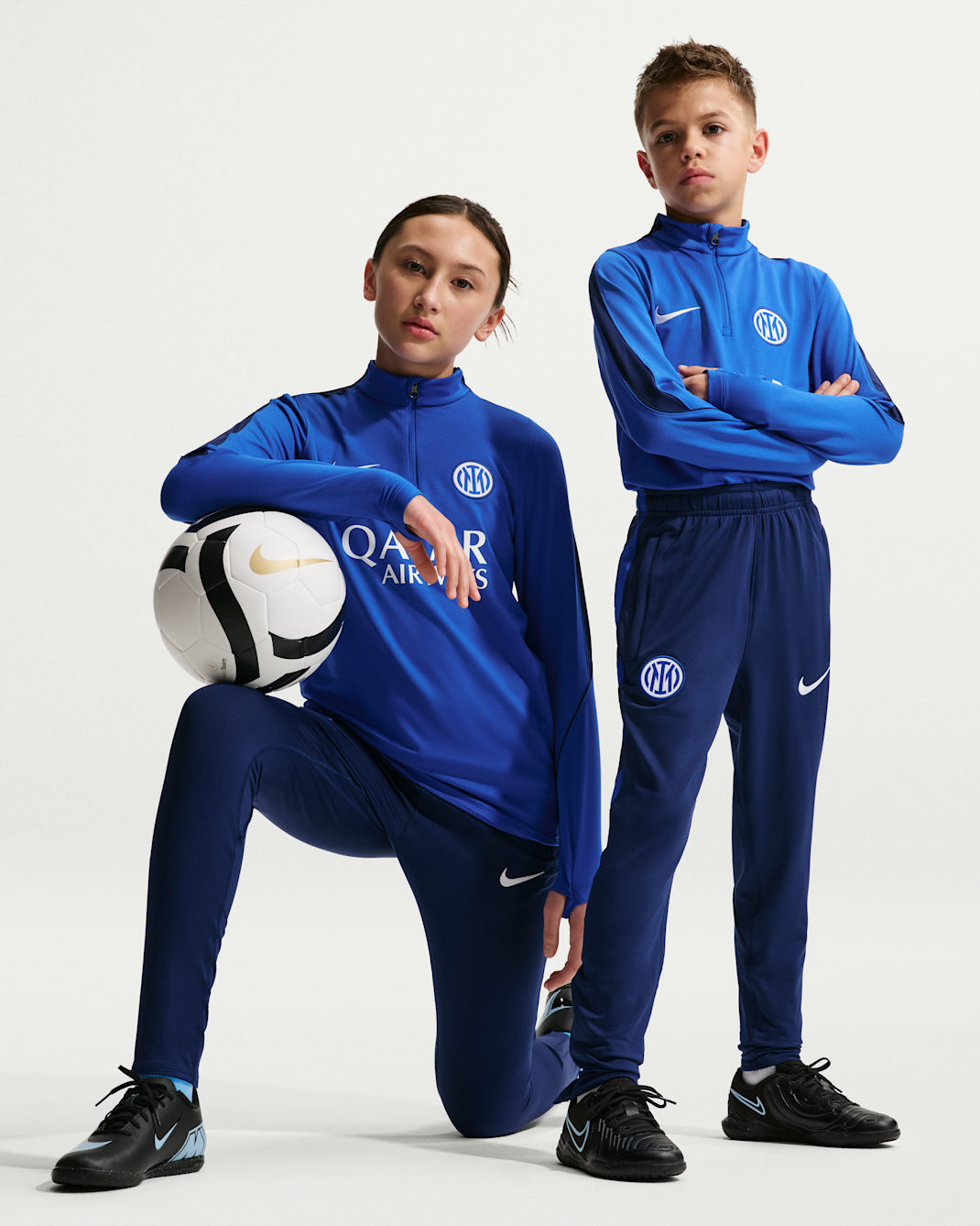 Inter Milan Strike Older Kids' Nike Dri-FIT Football Knit Pants - Blue Void/Lyon Blue/White