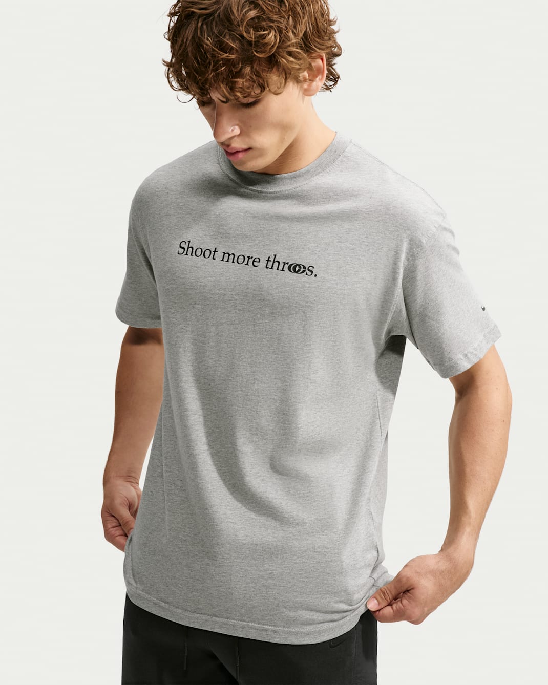 Caitlin Clark Men's Basketball T-Shirt - Dark Grey Heather