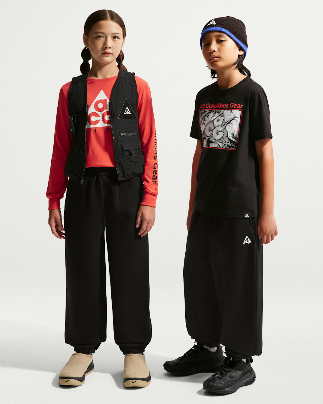 Nike ACG Big Kids' Relaxed Fleece Pants - Black