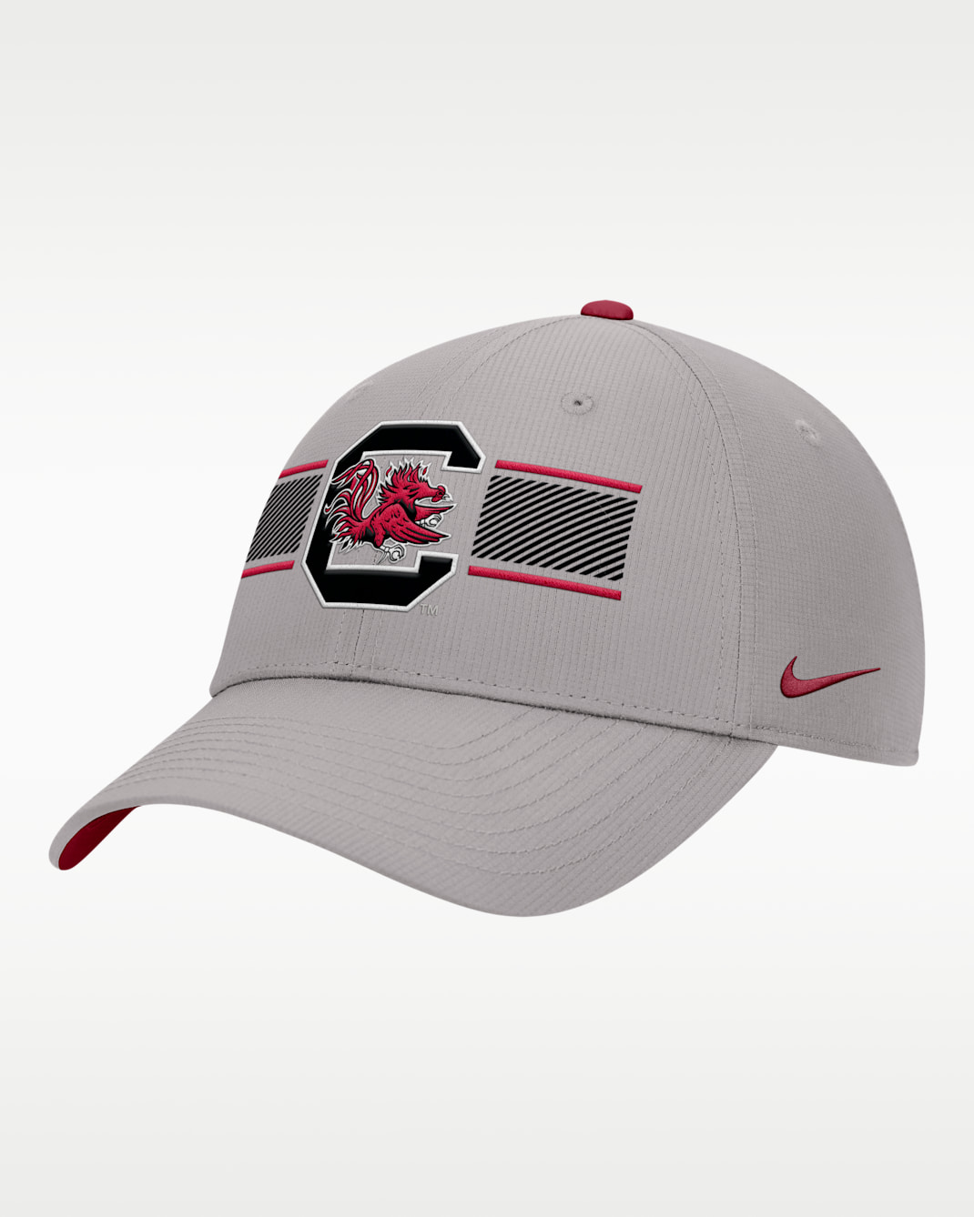 Nike College (South Carolina Gamecocks) Ripstop Structured Cap - Grey