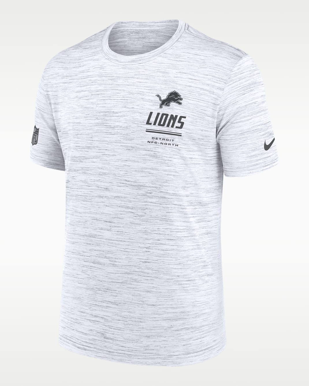 Detroit Lions Sideline Team Issue Velocity Men's Nike Dri-FIT NFL T-Shirt - White