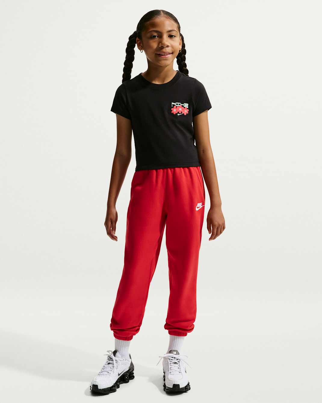 Nike Sportswear Big Kids' (Girls') Slim Cropped T-Shirt